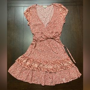 American Eagle Short Sleeve Layered Dress